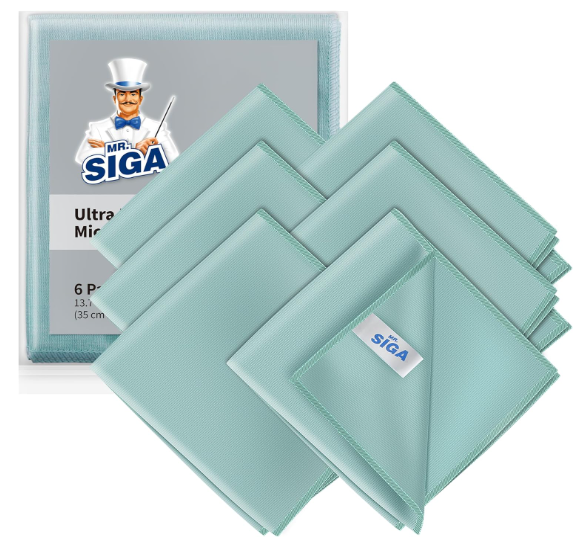 MR.SIGA Mikrofasertücher für Glas