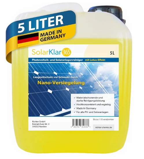SolarKlar365 Photovoltaik- und Solaranlagenreiniger, 5-Liter-Kanister
